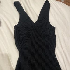 Black knit abercrombie body suit